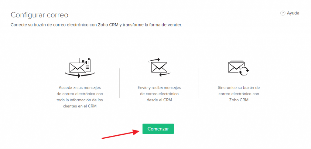 Cómo sincronizar una cuenta de Gmail (IMAP) con Zoho CRM