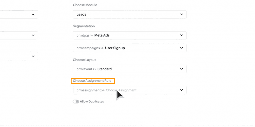 Integra tus formularios de Facebook con Zoho CRM con Zoho Leadchain